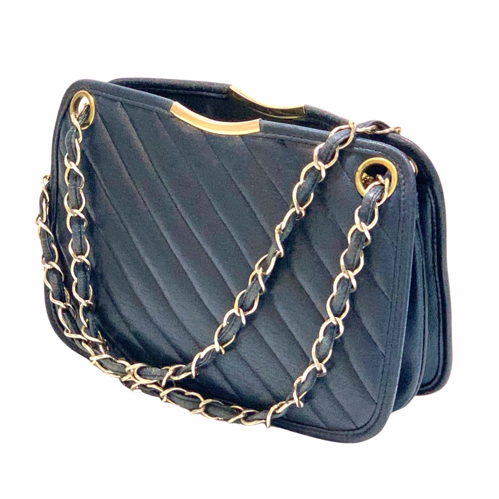 Vintage Crown Lewis Chain Strap Handbag